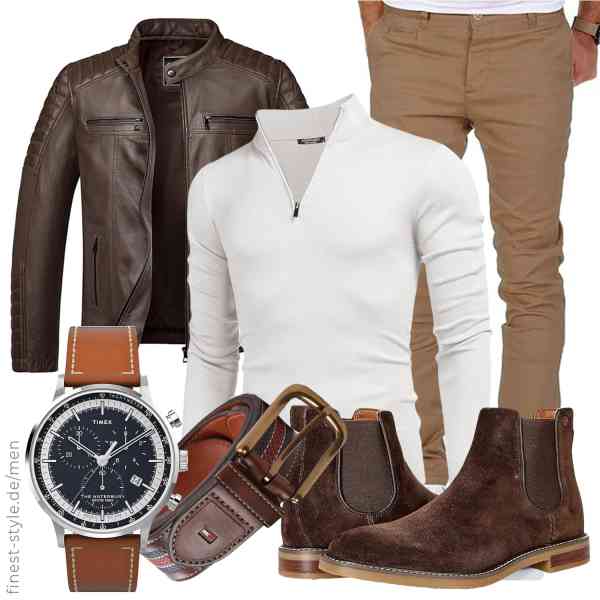 Top herren-Outfit im Finest-Trend-Style für ein selbstbewusstes Modegefühl mit tollen Produkten von Amaci&Sons,COOFANDY,Amaci&Sons,Timex,Tommy Hilfiger,Clarks