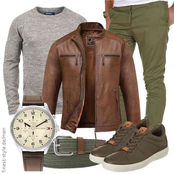 Top herren-Outfit im Finest-Trend-Style für ein selbstbewusstes Modegefühl mit tollen Produkten von Amaci&Sons,b BLEND,Amaci&Sons,Tommy Hilfiger,Levi's,ECCO