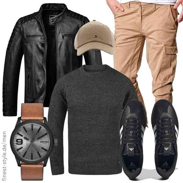 Top herren-Outfit im Finest-Trend-Style für ein selbstbewusstes Modegefühl mit tollen Produkten von Amaci&Sons,b BLEND,Amaci&Sons,Diesel,Tommy Hilfiger,adidas