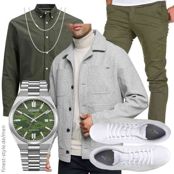 Top herren-Outfit im Finest-Trend-Style für ein selbstbewusstes Modegefühl mit tollen Produkten von Indicode,JACK & JONES,Amaci&Sons,CITIZEN,KRKC & CO keep real keep champion,PUMA