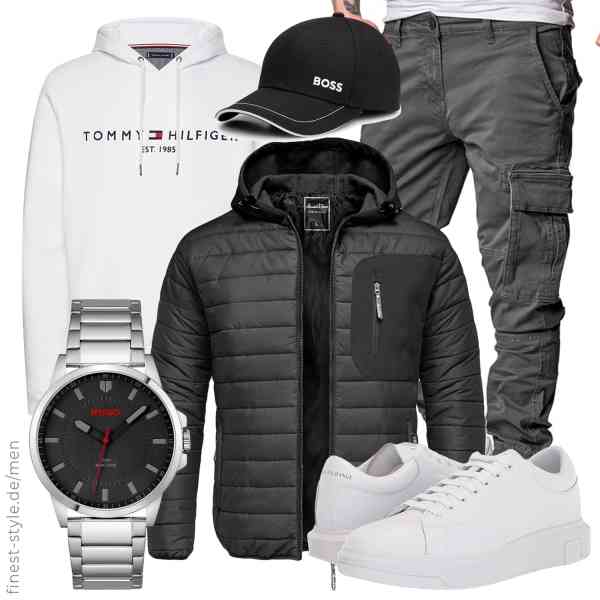 Top herren-Outfit im Finest-Trend-Style für ein selbstbewusstes Modegefühl mit tollen Produkten von Amaci&Sons,Tommy Hilfiger,REPUBLIX,HUGO,BOSS,Armani Exchange