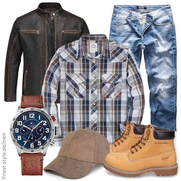 Top herren-Outfit im Finest-Trend-Style für ein selbstbewusstes Modegefühl mit tollen Produkten von Amaci&Sons,Dubinik,REPUBLIX,Tommy Hilfiger,styleBREAKER,Dockers by Gerli