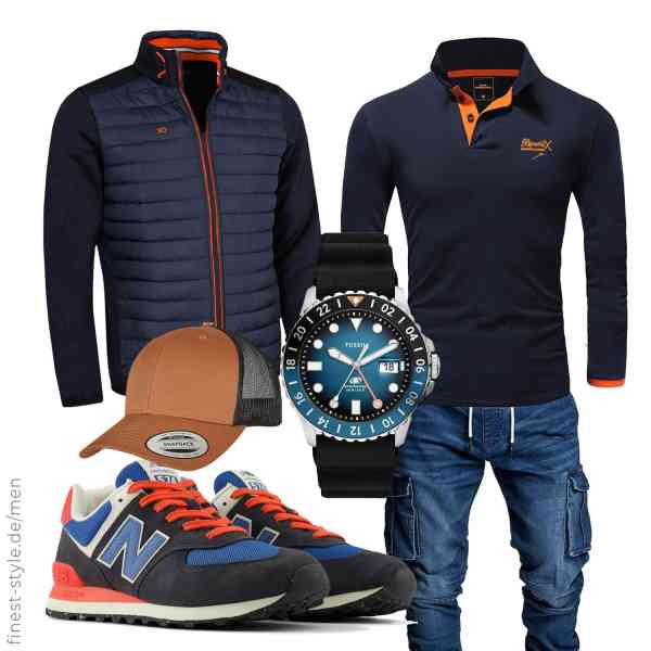 Top herren-Outfit im Finest-Trend-Style für ein selbstbewusstes Modegefühl mit tollen Produkten von Calvin Klein,REPUBLIX,Amaci&Sons,Fossil,Flexfit,New Balance