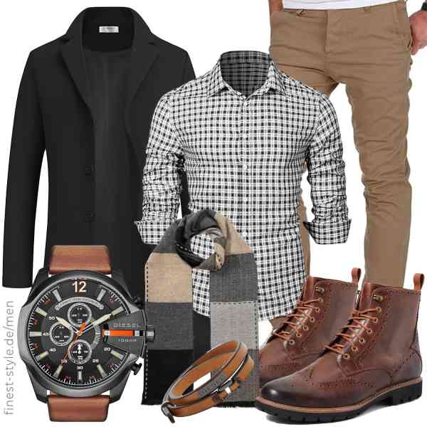 Top herren-Outfit im Finest-Trend-Style für ein selbstbewusstes Modegefühl mit tollen Produkten von COOFANDY,Elegancity,Amaci&Sons,Diesel,tonten,Clarks