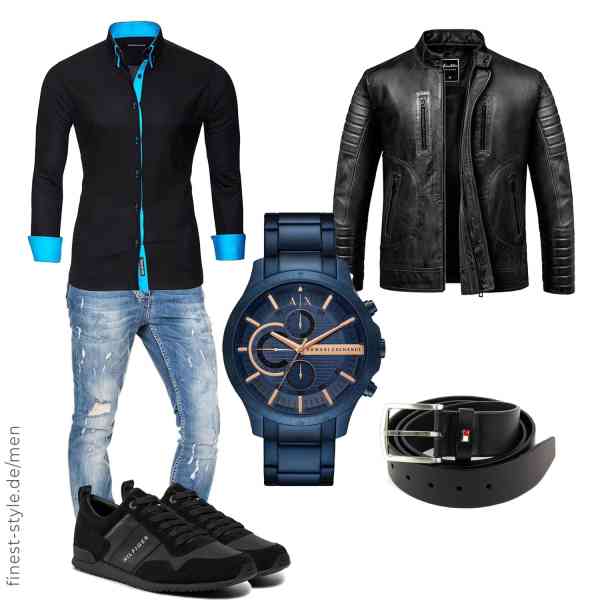 Top herren-Outfit im Finest-Trend-Style für ein selbstbewusstes Modegefühl mit tollen Produkten von Amaci&Sons,Reslad,Amaci&Sons,Armani Exchange,Tommy Hilfiger,Tommy Hilfiger