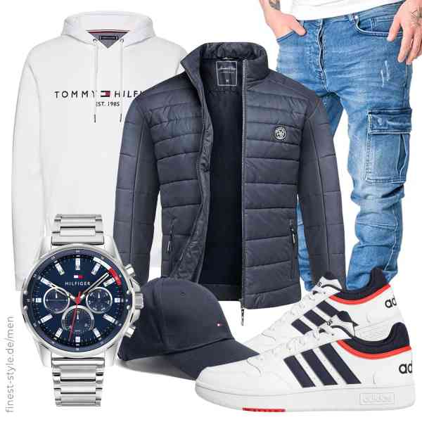 Top herren-Outfit im Finest-Trend-Style für ein selbstbewusstes Modegefühl mit tollen Produkten von Amaci&Sons,Tommy Hilfiger,Amaci&Sons,Tommy Hilfiger,Tommy Hilfiger,adidas