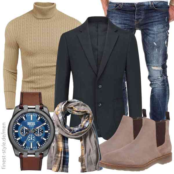 Top herren-Outfit im Finest-Trend-Style für ein selbstbewusstes Modegefühl mit tollen Produkten von Allthemen,COOFANDY,Amaci&Sons,Diesel,camel active,bugatti