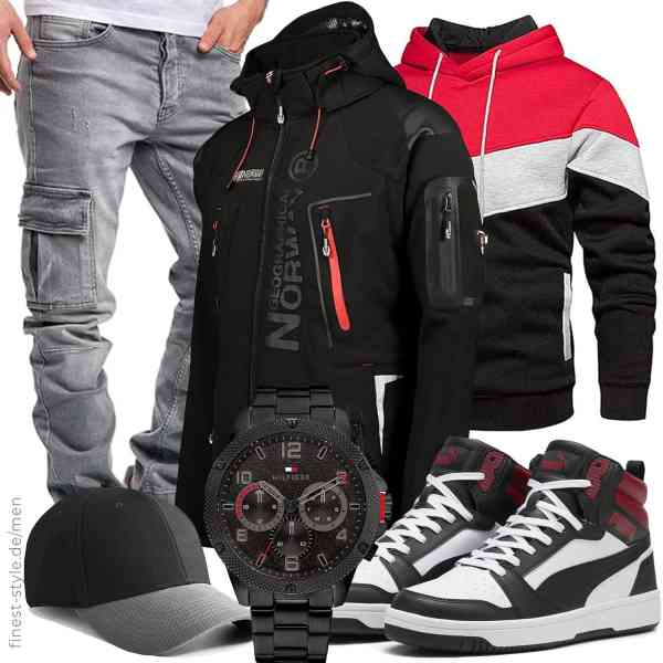 Top herren-Outfit im Finest-Trend-Style für ein selbstbewusstes Modegefühl mit tollen Produkten von Geographical Norway,comefohome,Amaci&Sons,Tommy Hilfiger,Artexia,PUMA