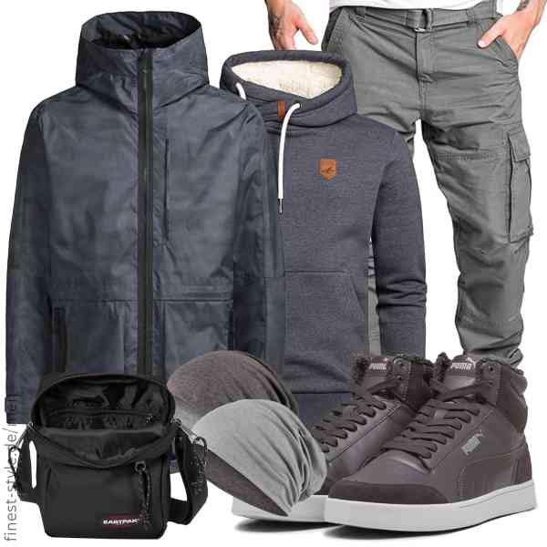 Top herren-Outfit im Finest-Trend-Style für ein selbstbewusstes Modegefühl mit tollen Produkten von JACK & JONES,Amaci&Sons,Amaci&Sons,EASTPAK,Hatstar,PUMA