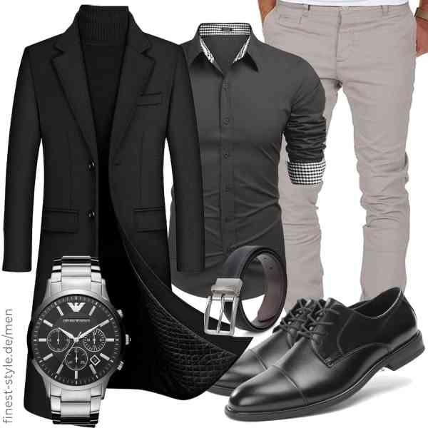 Top herren-Outfit im Finest-Trend-Style für ein selbstbewusstes Modegefühl mit tollen Produkten von ECDAHICC,COOFANDY,Amaci&Sons,Emporio Armani,Sunya,Cusolemore