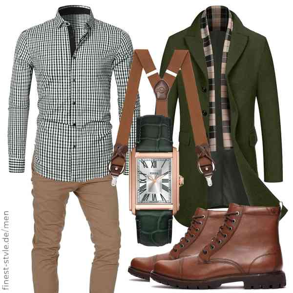 Top herren-Outfit im Finest-Trend-Style für ein selbstbewusstes Modegefühl mit tollen Produkten von COOFANDY,Elegancity,Amaci&Sons,Fossil,Kohentact,Clarks