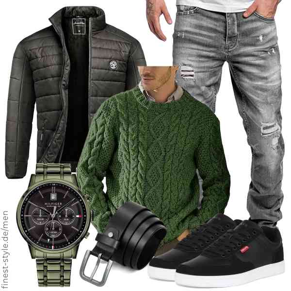 Top herren-Outfit im Finest-Trend-Style für ein selbstbewusstes Modegefühl mit tollen Produkten von Amaci&Sons,Runcati,Amaci&Sons,Tommy Hilfiger,Marc Peter,Levi's