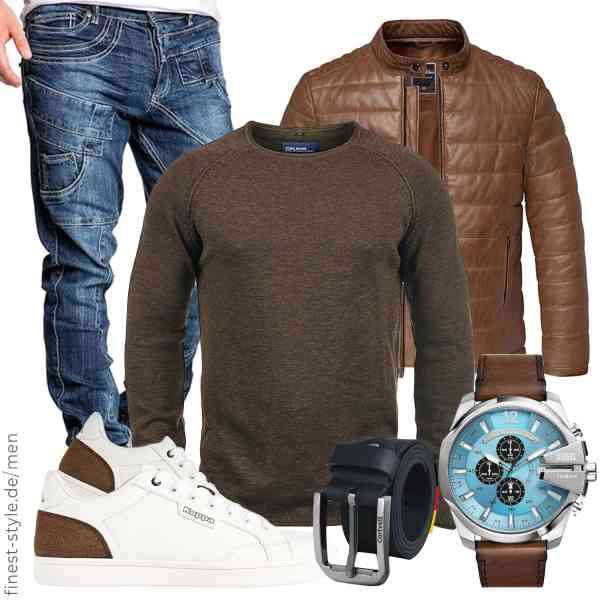 Top herren-Outfit im Finest-Trend-Style für ein selbstbewusstes Modegefühl mit tollen Produkten von Amaci&Sons,b BLEND,Amaci&Sons,Diesel,Cartvelli,Kappa