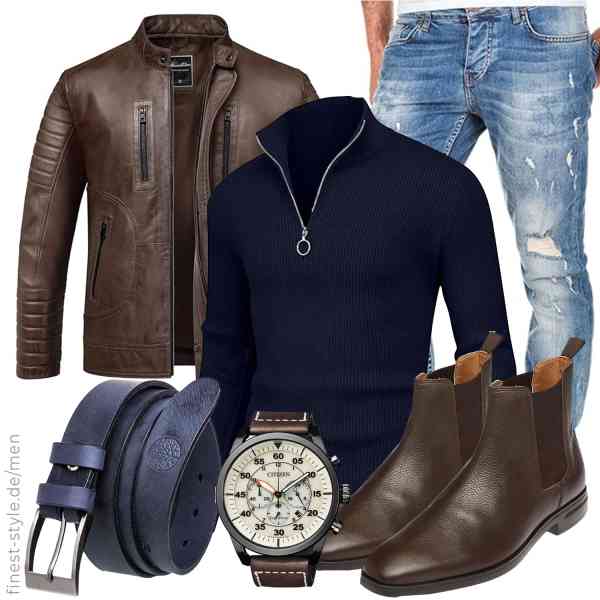 Top herren-Outfit im Finest-Trend-Style für ein selbstbewusstes Modegefühl mit tollen Produkten von Amaci&Sons,Hisir,Amaci&Sons,CITIZEN,BETLEWSKI,Bioflex