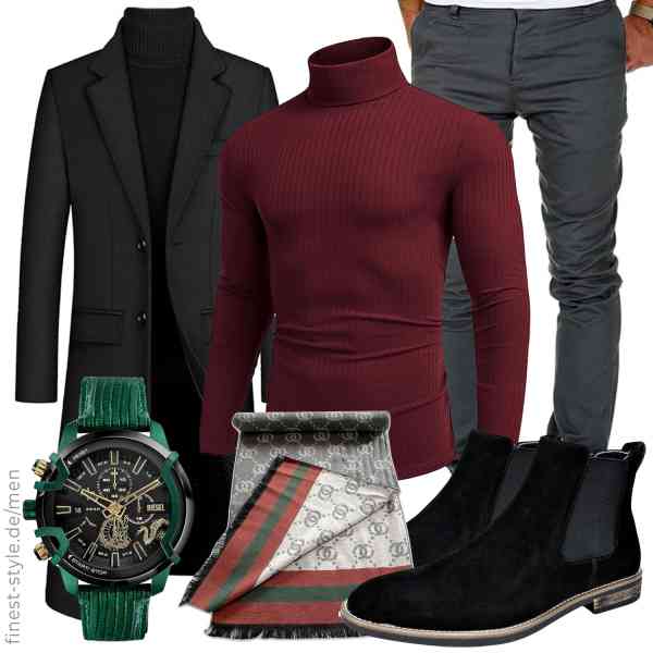 Top herren-Outfit im Finest-Trend-Style für ein selbstbewusstes Modegefühl mit tollen Produkten von ECDAHICC,COOFANDY,Amaci&Sons,Diesel,PB Pietro Baldini,Bruno Marc