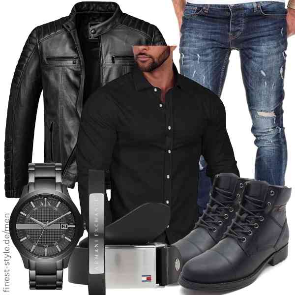 Top herren-Outfit im Finest-Trend-Style für ein selbstbewusstes Modegefühl mit tollen Produkten von Amaci&Sons,COOFANDY,Amaci&Sons,Armani Exchange,Tommy Hilfiger,Thomas Crick