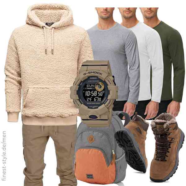 Top herren-Outfit im Finest-Trend-Style für ein selbstbewusstes Modegefühl mit tollen Produkten von Amaci&Sons,UEEKO,Amaci&Sons,Casio,Travelite,JACKSHIBO