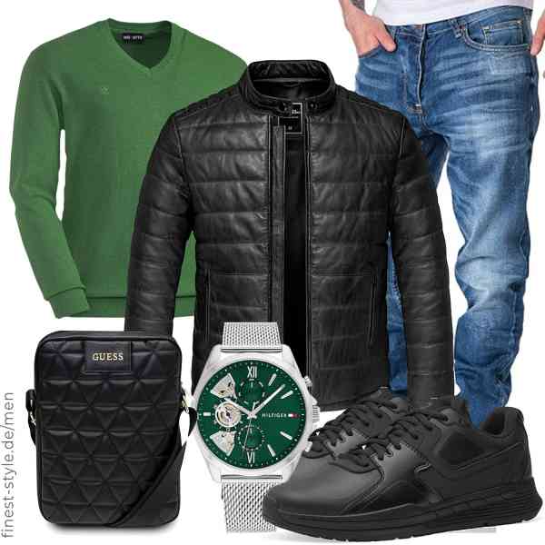 Top herren-Outfit im Finest-Trend-Style für ein selbstbewusstes Modegefühl mit tollen Produkten von Amaci&Sons,Otto Kern,Amaci&Sons,Tommy Hilfiger,GUESS,Shoes for Crews