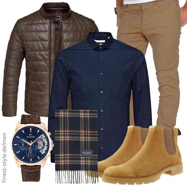 Top herren-Outfit im Finest-Trend-Style für ein selbstbewusstes Modegefühl mit tollen Produkten von Amaci&Sons,JACK & JONES,Amaci&Sons,Tommy Hilfiger,Marc O'Polo,Timberland