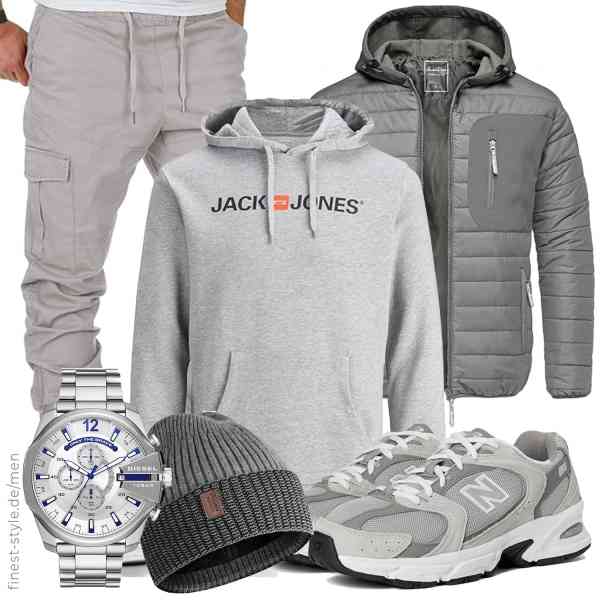 Top herren-Outfit im Finest-Trend-Style für ein selbstbewusstes Modegefühl mit tollen Produkten von Amaci&Sons,JACK & JONES,Amaci&Sons,Diesel,Wmcaps,New Balance