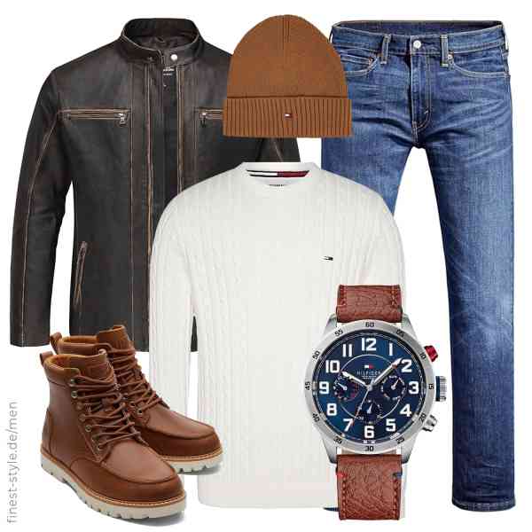 Top herren-Outfit im Finest-Trend-Style für ein selbstbewusstes Modegefühl mit tollen Produkten von Amaci&Sons,Tommy Jeans,Levi's,Tommy Hilfiger,Tommy Hilfiger,TOMS