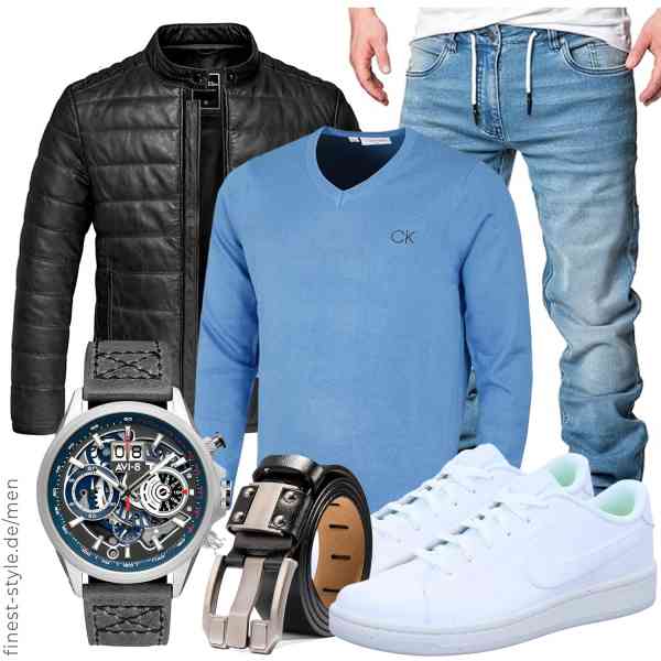 Top herren-Outfit im Finest-Trend-Style für ein selbstbewusstes Modegefühl mit tollen Produkten von Amaci&Sons,Calvin Klein,Amaci&Sons,AVI-8,BISON SPIRIT,Nike