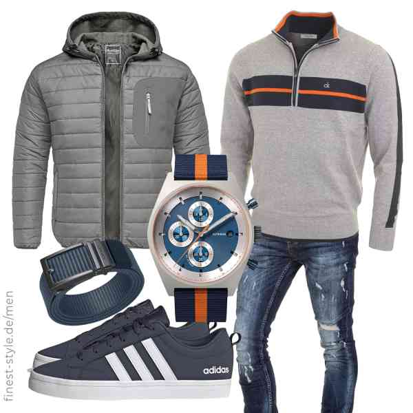 Top herren-Outfit im Finest-Trend-Style für ein selbstbewusstes Modegefühl mit tollen Produkten von Amaci&Sons,Calvin Klein,Amaci&Sons,DeTomaso,JUKMO,adidas