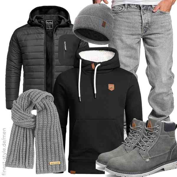 Top herren-Outfit im Finest-Trend-Style für ein selbstbewusstes Modegefühl mit tollen Produkten von Amaci&Sons,Amaci&Sons,Amaci&Sons,FORVEVO,Wmcaps,Mishansha