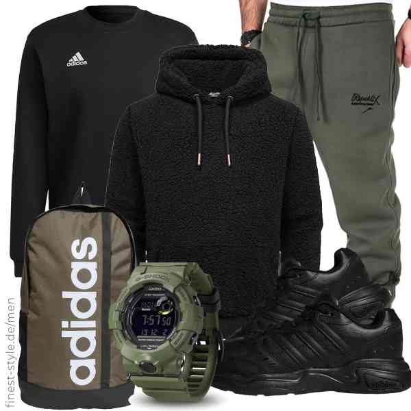 Top herren-Outfit im Finest-Trend-Style für ein selbstbewusstes Modegefühl mit tollen Produkten von Amaci&Sons,adidas,REPUBLIX,Casio,adidas,adidas