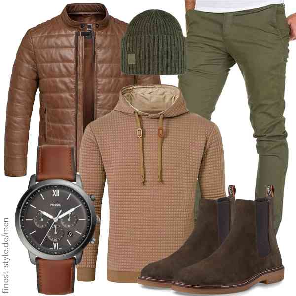 Top herren-Outfit im Finest-Trend-Style für ein selbstbewusstes Modegefühl mit tollen Produkten von Amaci&Sons,JustSun,Amaci&Sons,Fossil,Buff,MARCO TOZZI