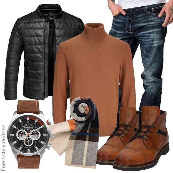 Top herren-Outfit im Finest-Trend-Style für ein selbstbewusstes Modegefühl mit tollen Produkten von Amaci&Sons,JACK & JONES,Amaci&Sons,Timberland,Villand,bugatti