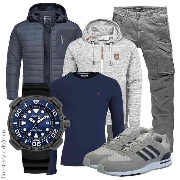 Top herren-Outfit im Finest-Trend-Style für ein selbstbewusstes Modegefühl mit tollen Produkten von Amaci&Sons,Tommy Jeans,REPUBLIX,Amaci&Sons,CITIZEN,adidas