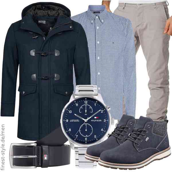 Top herren-Outfit im Finest-Trend-Style für ein selbstbewusstes Modegefühl mit tollen Produkten von Indicode,Tommy Hilfiger,Amaci&Sons,Tommy Hilfiger,Tommy Hilfiger,Rieker