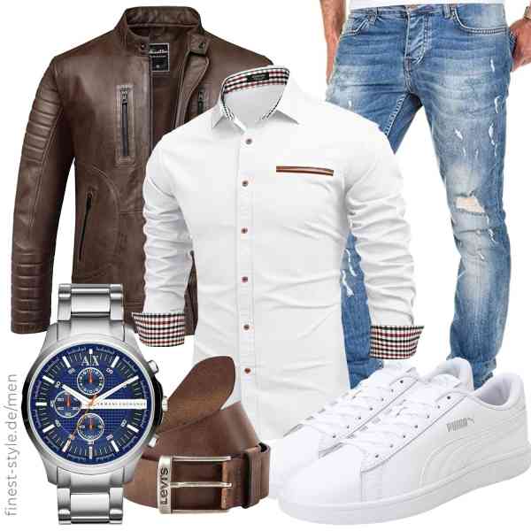 Top herren-Outfit im Finest-Trend-Style für ein selbstbewusstes Modegefühl mit tollen Produkten von ,COOFANDY,Amaci&Sons,Armani Exchange,Levi\'s,PUMA