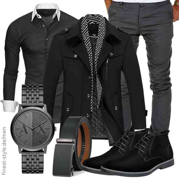 Top herren-Outfit im Finest-Trend-Style für ein selbstbewusstes Modegefühl mit tollen Produkten von Allthemen,Kayhan,Amaci&Sons,Armani Exchange,VRLEGEND,Bruno Marc