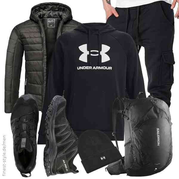 Top herren-Outfit im Finest-Trend-Style für ein selbstbewusstes Modegefühl mit tollen Produkten von Amaci&Sons,Under Armour,REPUBLIX,Under Armour,Salomon,Salomon