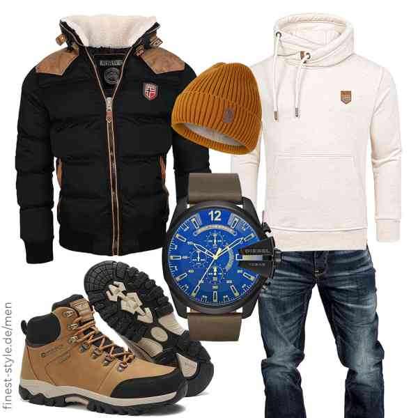 Top herren-Outfit im Finest-Trend-Style für ein selbstbewusstes Modegefühl mit tollen Produkten von Geographical Norway,Amaci&Sons,Amaci&Sons,Diesel,Wmcaps,ARRIGO BELLO