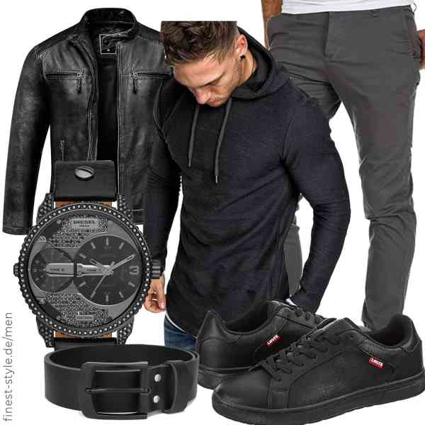 Top herren-Outfit im Finest-Trend-Style für ein selbstbewusstes Modegefühl mit tollen Produkten von ,Amaci&Sons,Amaci&Sons,Diesel,Frentree,Levi\'s