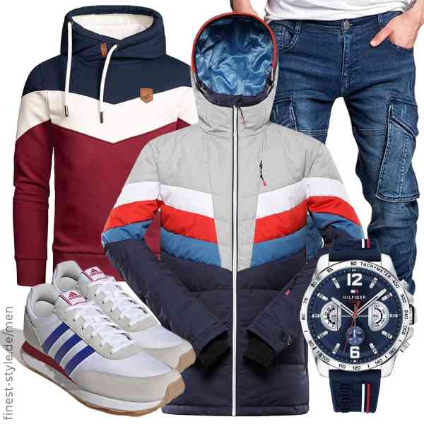 Top herren-Outfit im Finest-Trend-Style für ein selbstbewusstes Modegefühl mit tollen Produkten von ALPINE PRO SPORTSWEAR & EQUIPMENT,Amaci&Sons,Amaci&Sons,Tommy Hilfiger,adidas