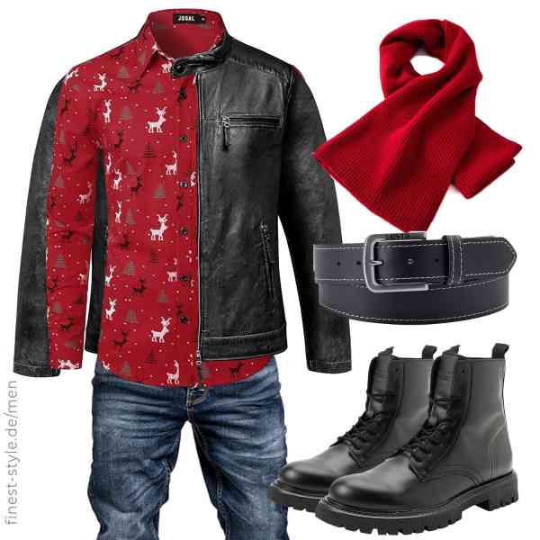 Top herren-Outfit im Finest-Trend-Style für ein selbstbewusstes Modegefühl mit tollen Produkten von Amaci&Sons,JOGAL,Amaci&Sons,Levi\'s,Villand,JACK & JONES