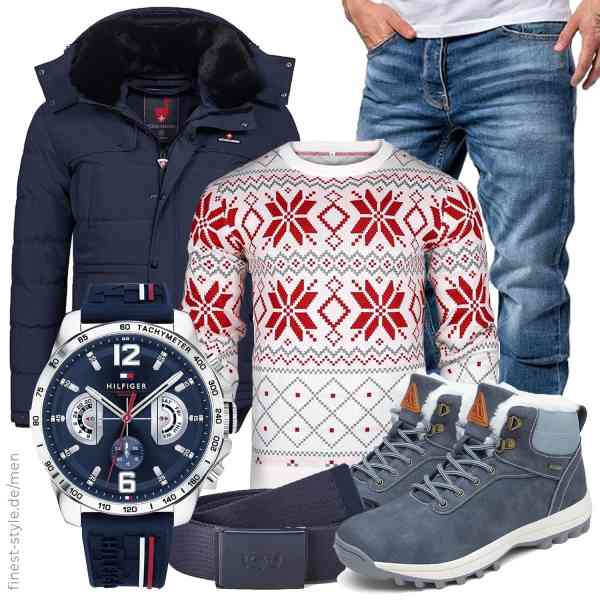 Top herren-Outfit im Finest-Trend-Style für ein selbstbewusstes Modegefühl mit tollen Produkten von Höhenhorn,Uniexcosm,Amaci&Sons,Tommy Hilfiger,Levi\'s,Mishansha