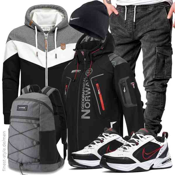 Top herren-Outfit im Finest-Trend-Style für ein selbstbewusstes Modegefühl mit tollen Produkten von Geographical Norway,Nike,Amaci&Sons,Amaci&Sons,Dakine,Nike,Nike,Geographical Norway,Amaci&Sons,Amaci&Sons,Dakine,Nike,Nike