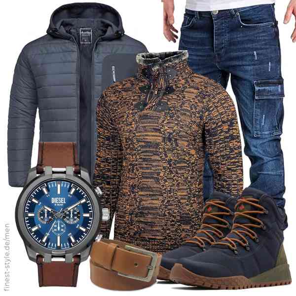 Top herren-Outfit im Finest-Trend-Style für ein selbstbewusstes Modegefühl mit tollen Produkten von Amaci&Sons,Baxboy,Amaci&Sons,Diesel,ROYALZ,Columbia