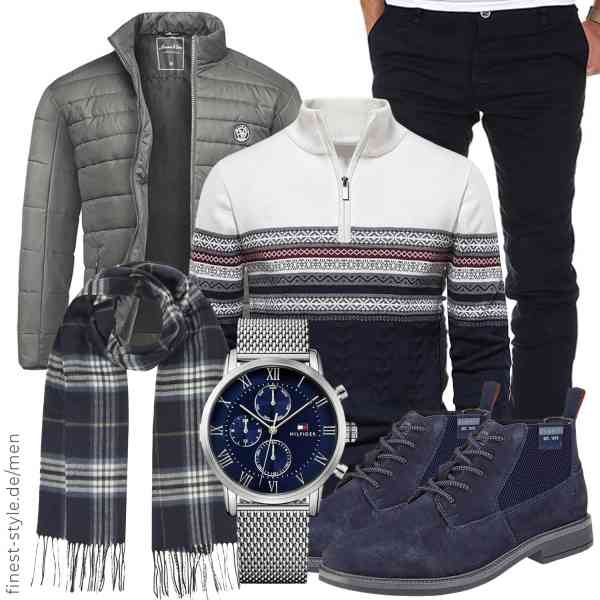 Top herren-Outfit im Finest-Trend-Style für ein selbstbewusstes Modegefühl mit tollen Produkten von Amaci&Sons,Genfien,Amaci&Sons,Tommy Hilfiger,Lipodo,bugatti