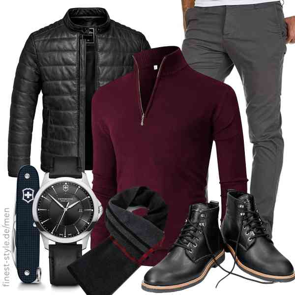 Top herren-Outfit im Finest-Trend-Style für ein selbstbewusstes Modegefühl mit tollen Produkten von Amaci&Sons,NITAGUT,Amaci&Sons,Victorinox,Villand,Panama Jack