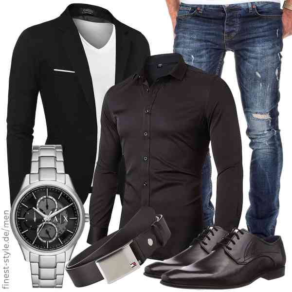 Top herren-Outfit im Finest-Trend-Style für ein selbstbewusstes Modegefühl mit tollen Produkten von COOFANDY,INFLATION,Amaci&Sons,Armani Exchange,Tommy Hilfiger,bugatti