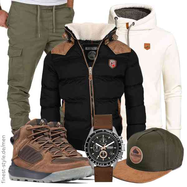 Top herren-Outfit im Finest-Trend-Style für ein selbstbewusstes Modegefühl mit tollen Produkten von Geographical Norway,Amaci&Sons,Amaci&Sons,Fossil,Blackskies,Columbia