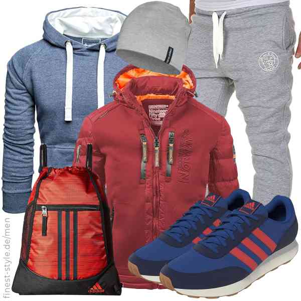 Top herren-Outfit im Finest-Trend-Style für ein selbstbewusstes Modegefühl mit tollen Produkten von Geographical Norway,Amaci&Sons,Amaci&Sons,EMPIRELION,adidas,adidas