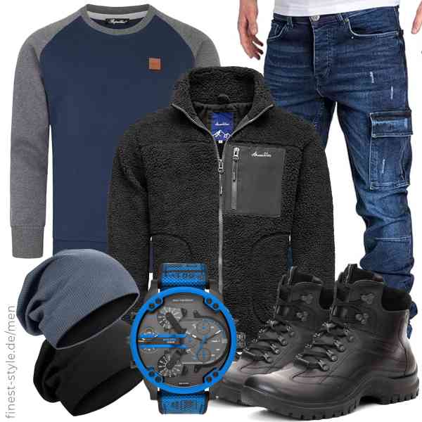 Top herren-Outfit im Finest-Trend-Style für ein selbstbewusstes Modegefühl mit tollen Produkten von Amaci&Sons,REPUBLIX,Amaci&Sons,Diesel,Kiiwah,Nordan