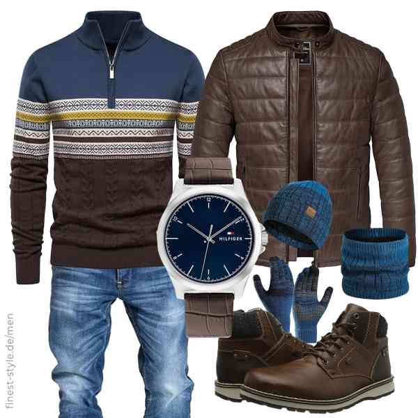 Top herren-Outfit im Finest-Trend-Style für ein selbstbewusstes Modegefühl mit tollen Produkten von Amaci&Sons,Genfien,Amaci&Sons,Tommy Hilfiger,Daysskk,Rieker